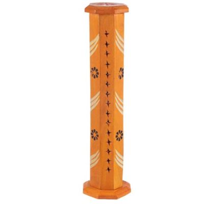 Orange Mango Wood Incense Tower